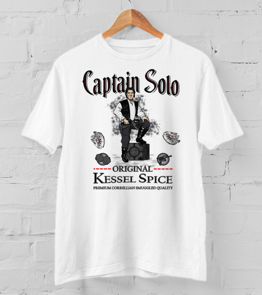 Captain Solo Original Kessel Spice Premium Corellian Smuggled Quality T-Shirt