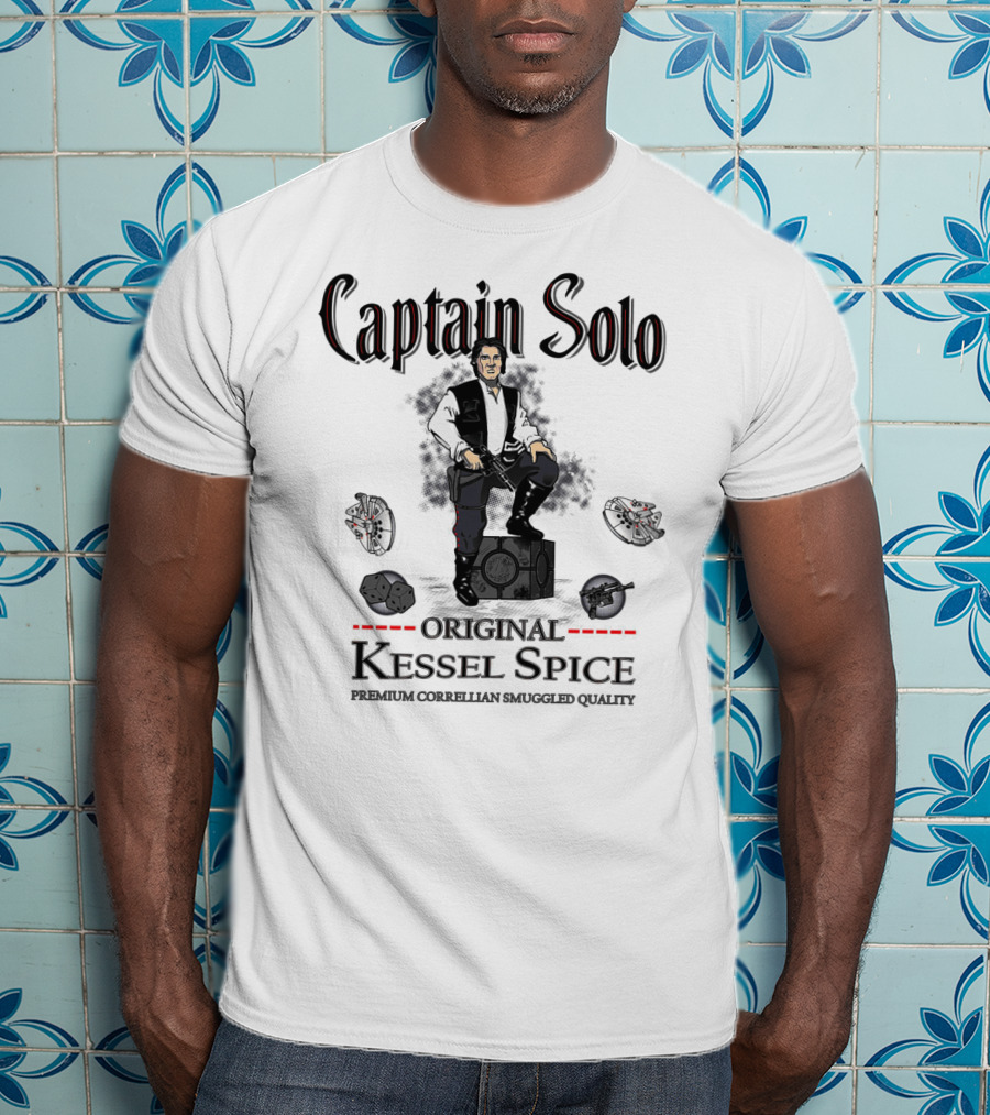 Captain Solo Original Kessel Spice Premium Corellian Smuggled Quality T-Shirt
