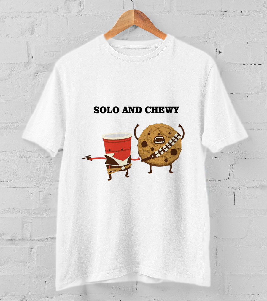 Solo And Chewy Han Solo Cup Cookie Star Wars Mashup T-Shirt