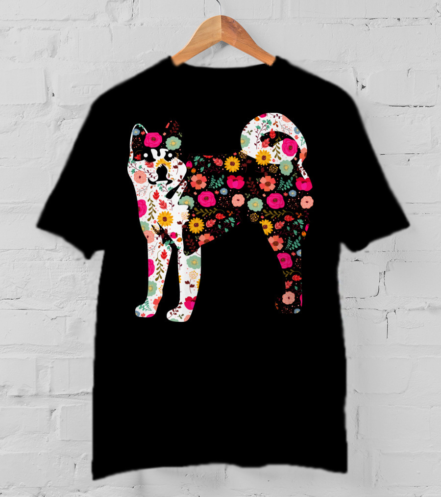 Akita Floral Patterned Body T-Shirt
