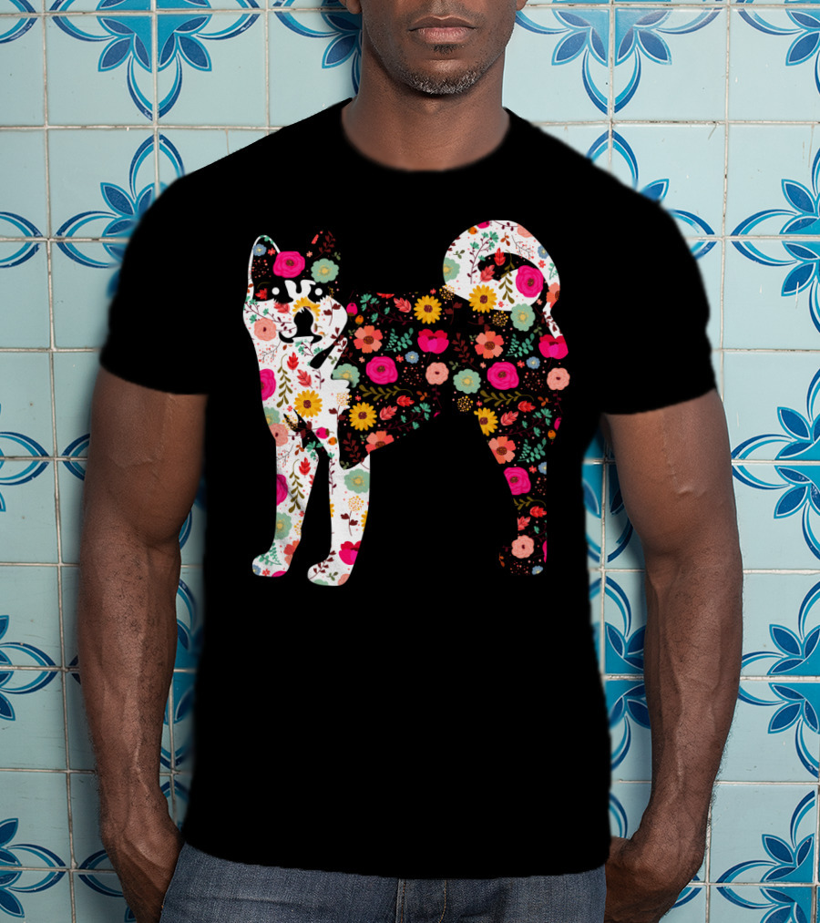 Akita Floral Patterned Body T-Shirt