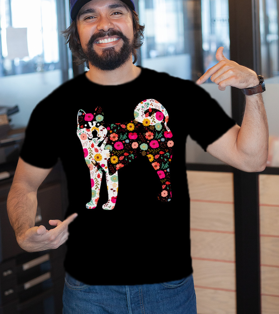 Akita Floral Patterned Body T-Shirt