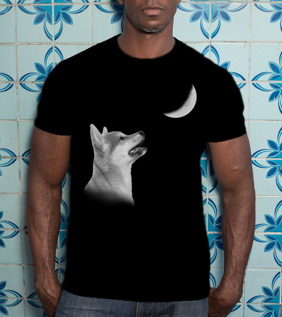 Akita Moonlight Lunar Gaze T-Shirt