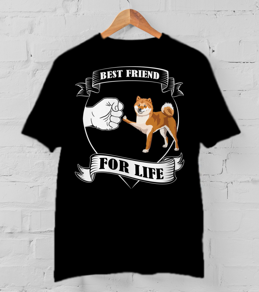 Best Friend For Life Dog Paw Bump T-Shirt