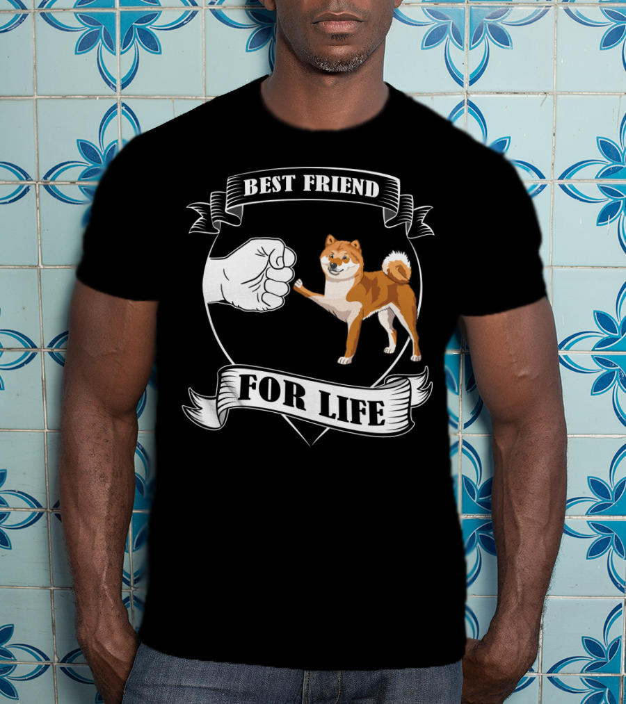 Best Friend For Life Dog Paw Bump T-Shirt