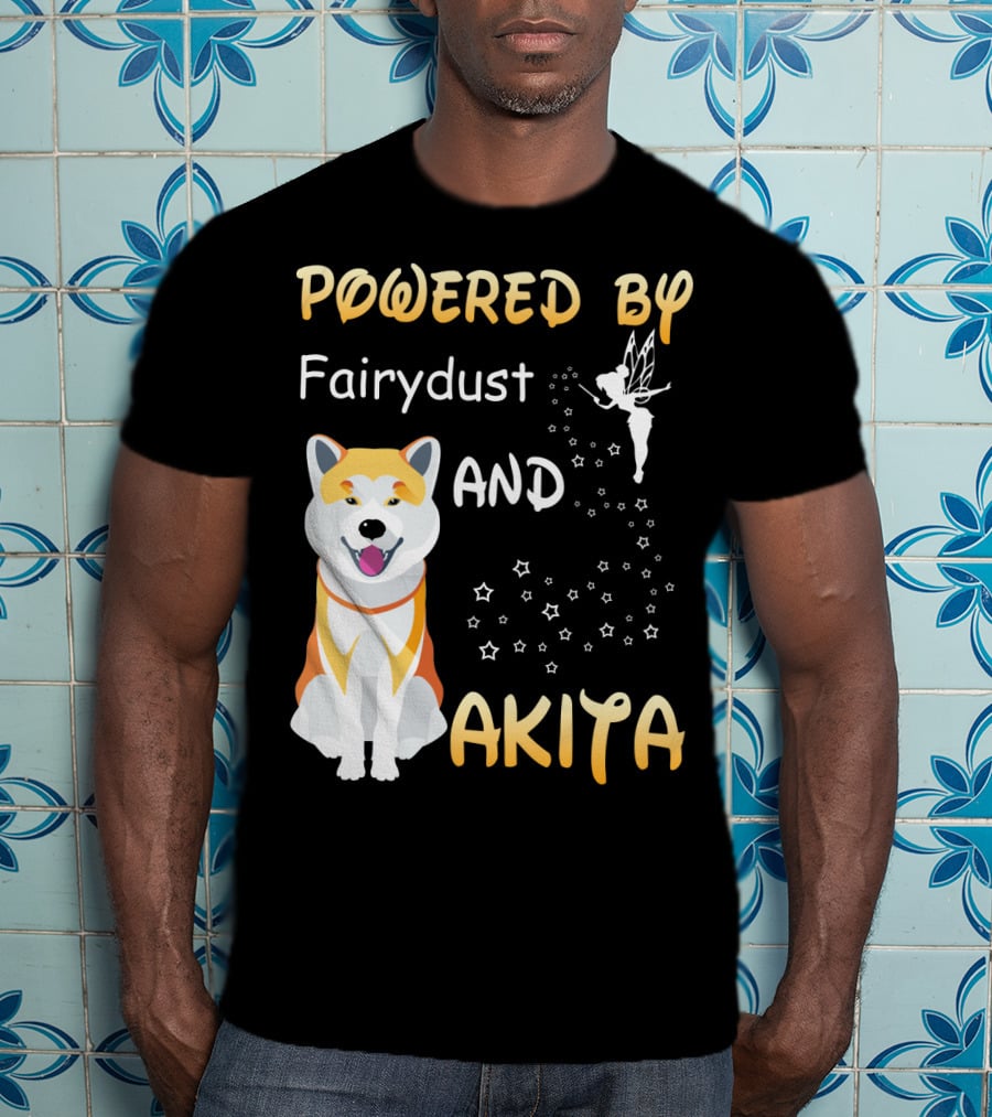 Powered By Fairydust And Akita T-Shirt
