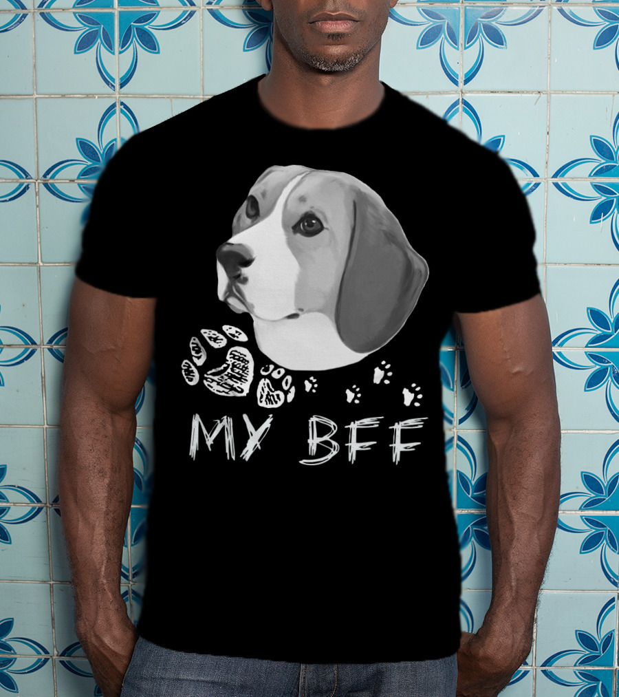 Beagle My BFF Paw Prints T-Shirt