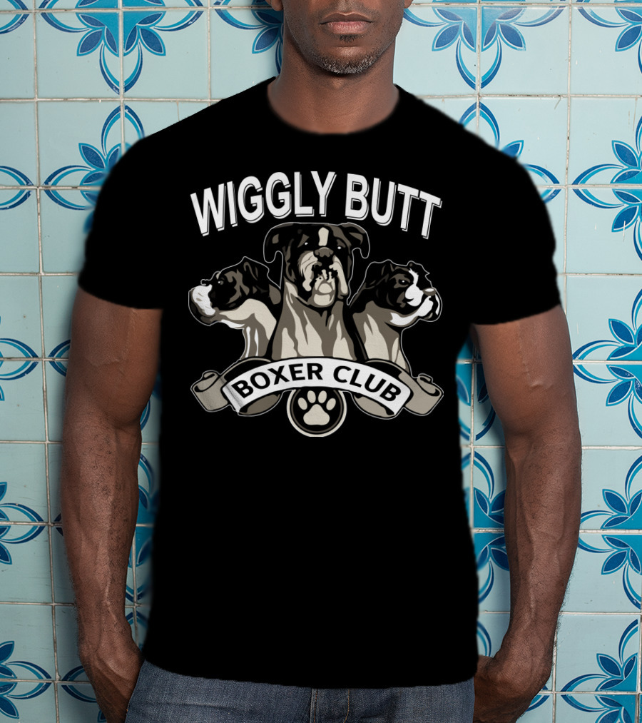 Wiggly Butt Boxer Club Paw Trio T-Shirt