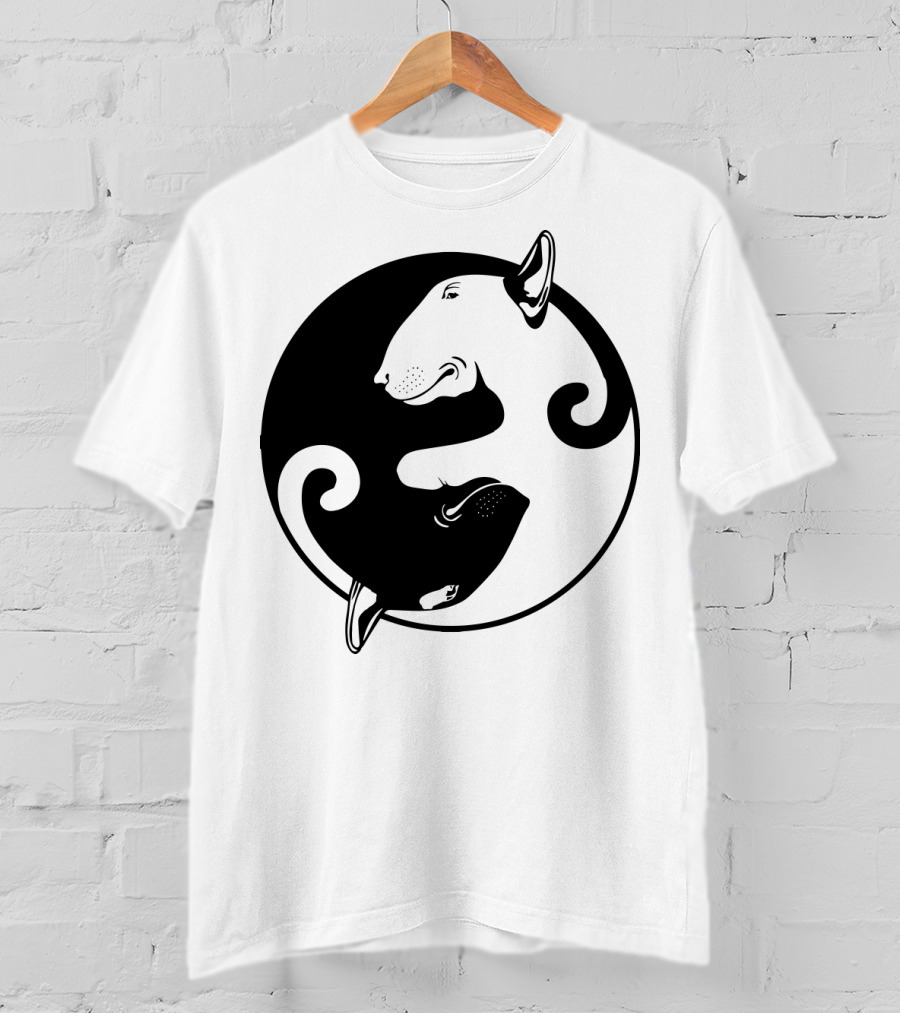 Yin Yang Bullterrier T-Shirt