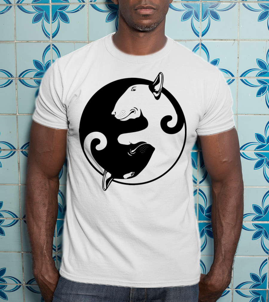 Yin Yang Bullterrier T-Shirt