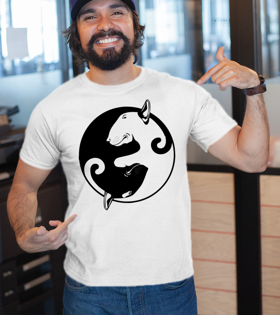 Yin Yang Bullterrier T-Shirt