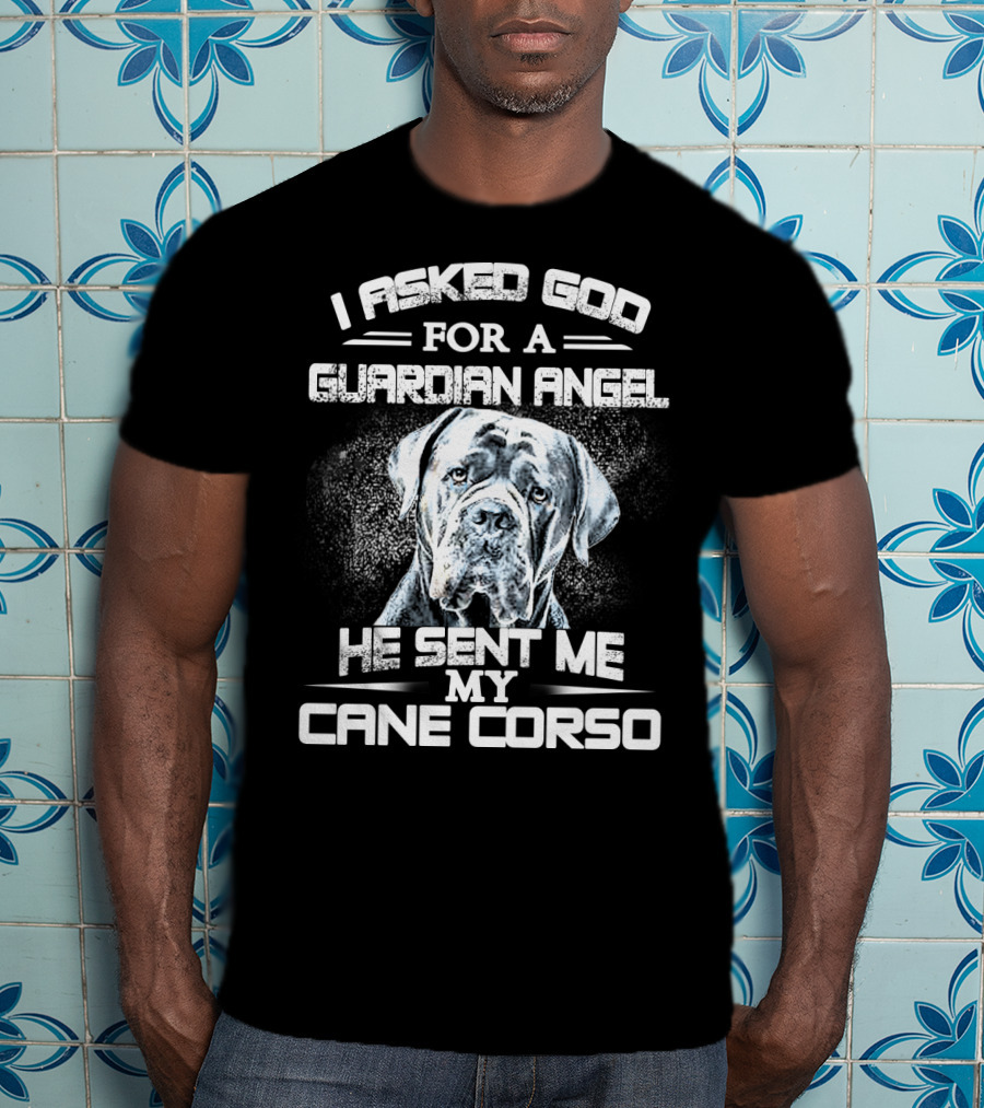I Asked God For A Guardian Angel He Sent Me My Cane Corso T-Shirt