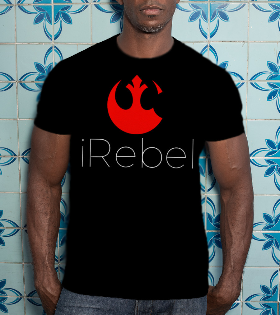 IRebel Star Wars Rebel Alliance Apple Logo Mashup T-Shirt
