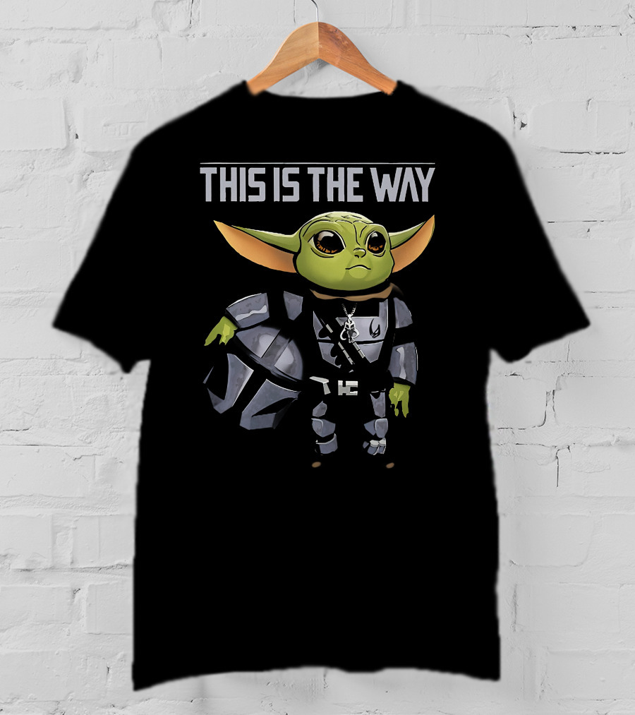 Baby Yoda Mandalorian Armor This Is The Way T-Shirt