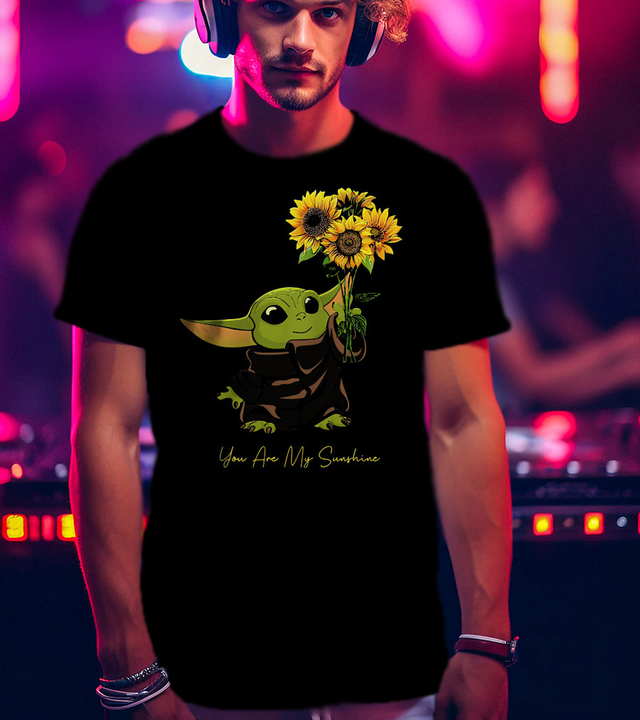 Baby Yoda You Are My Sunshine Sunflowers T-Shirt
