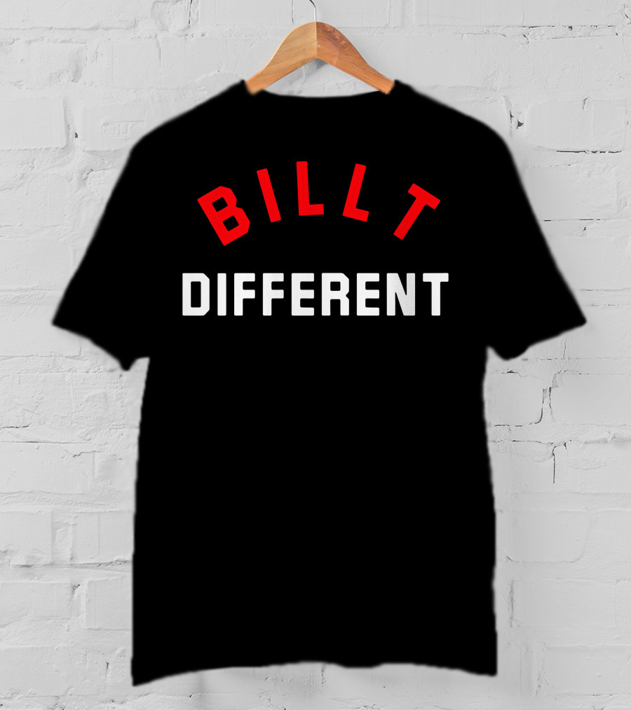 Billt Different Patriots Football Phrase T-Shirt