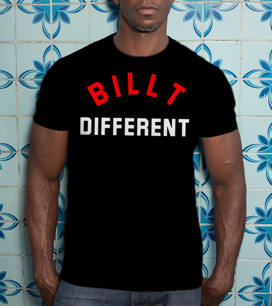 Billt Different Patriots Football Phrase T-Shirt