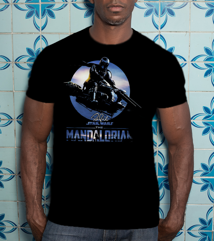 Star Wars The Mandalorian Mando Wild Ride Signature T-Shirt