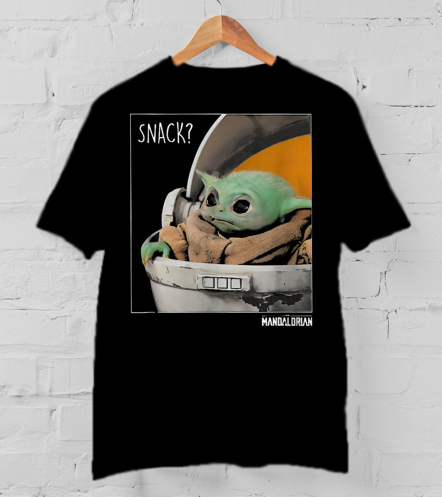 Snack Baby Yoda The Mandalorian T-Shirt