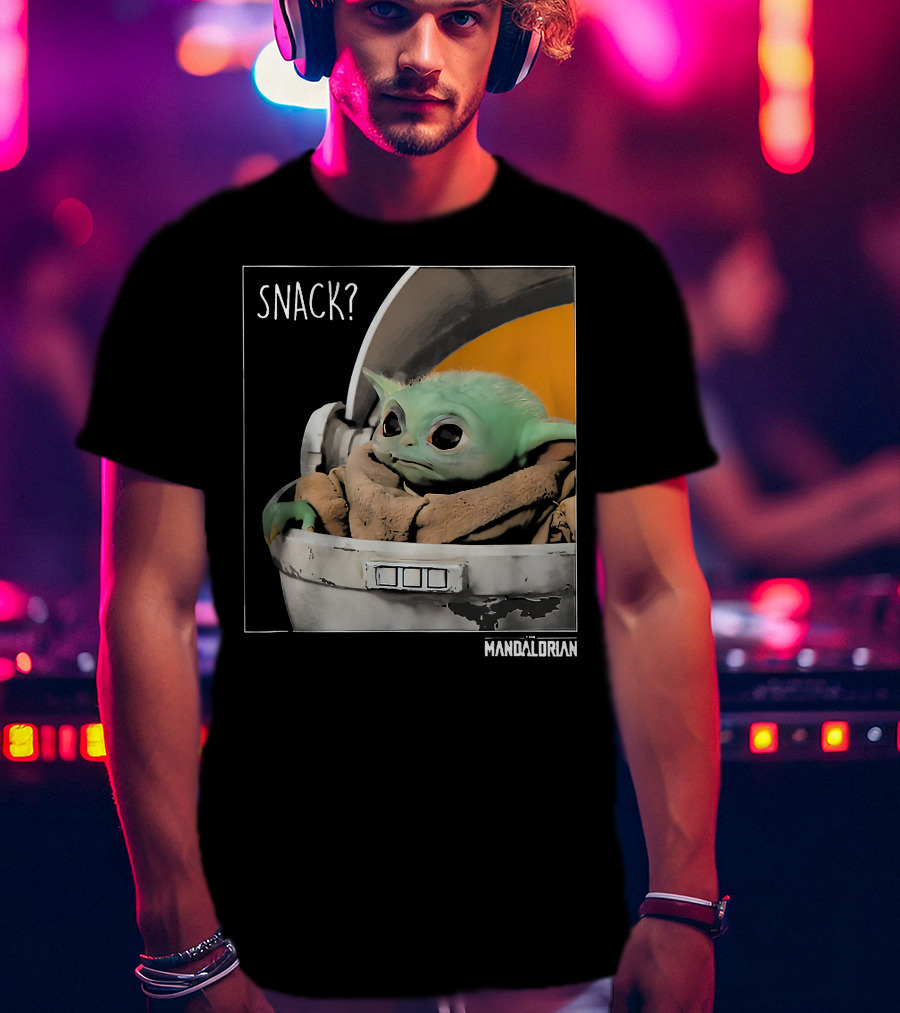 Snack Baby Yoda The Mandalorian T-Shirt