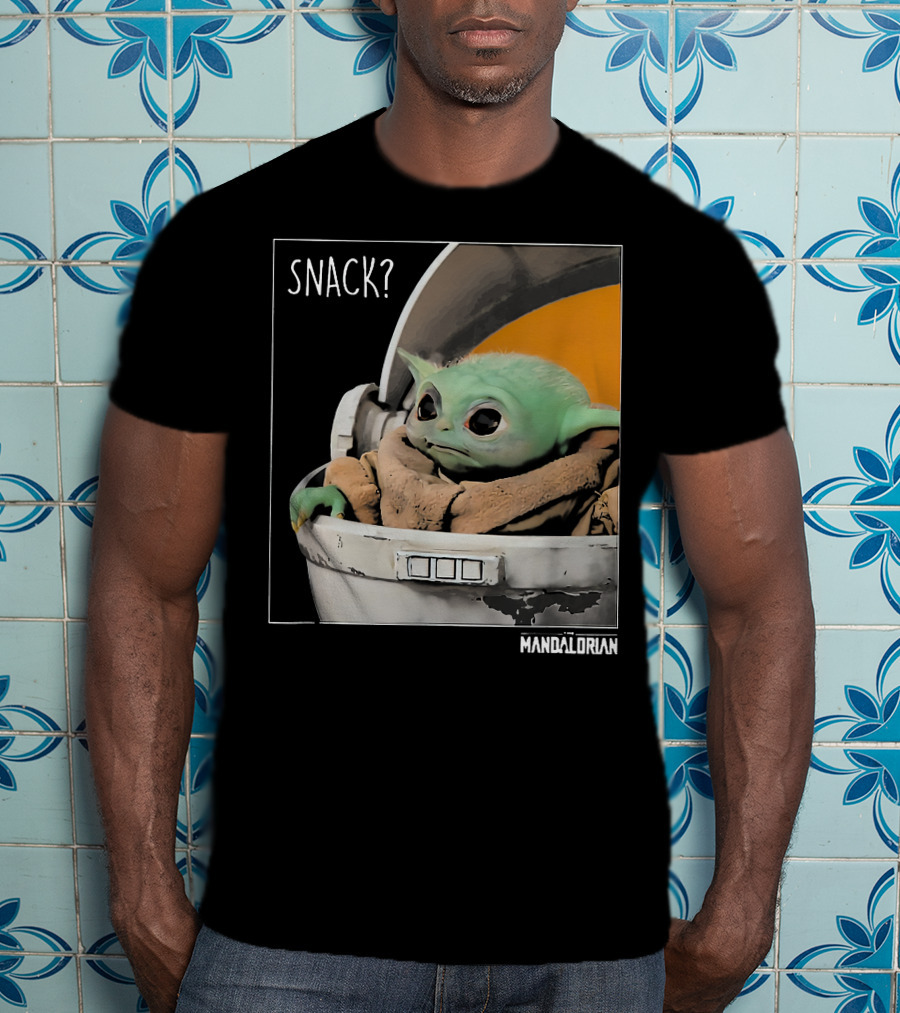 Snack Baby Yoda The Mandalorian T-Shirt