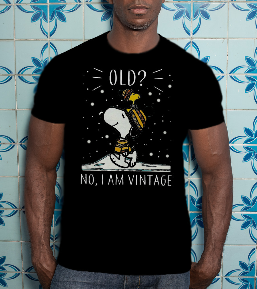 Snoopy Old? No, I Am Vintage T-Shirt