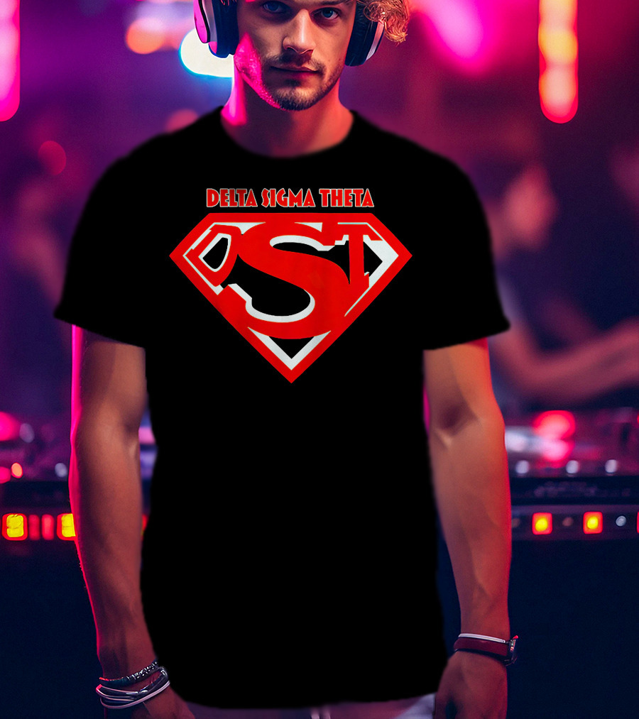 Delta Sigma Theta Superman Shield T-Shirt