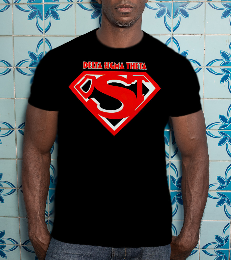 Delta Sigma Theta Superman Shield T-Shirt