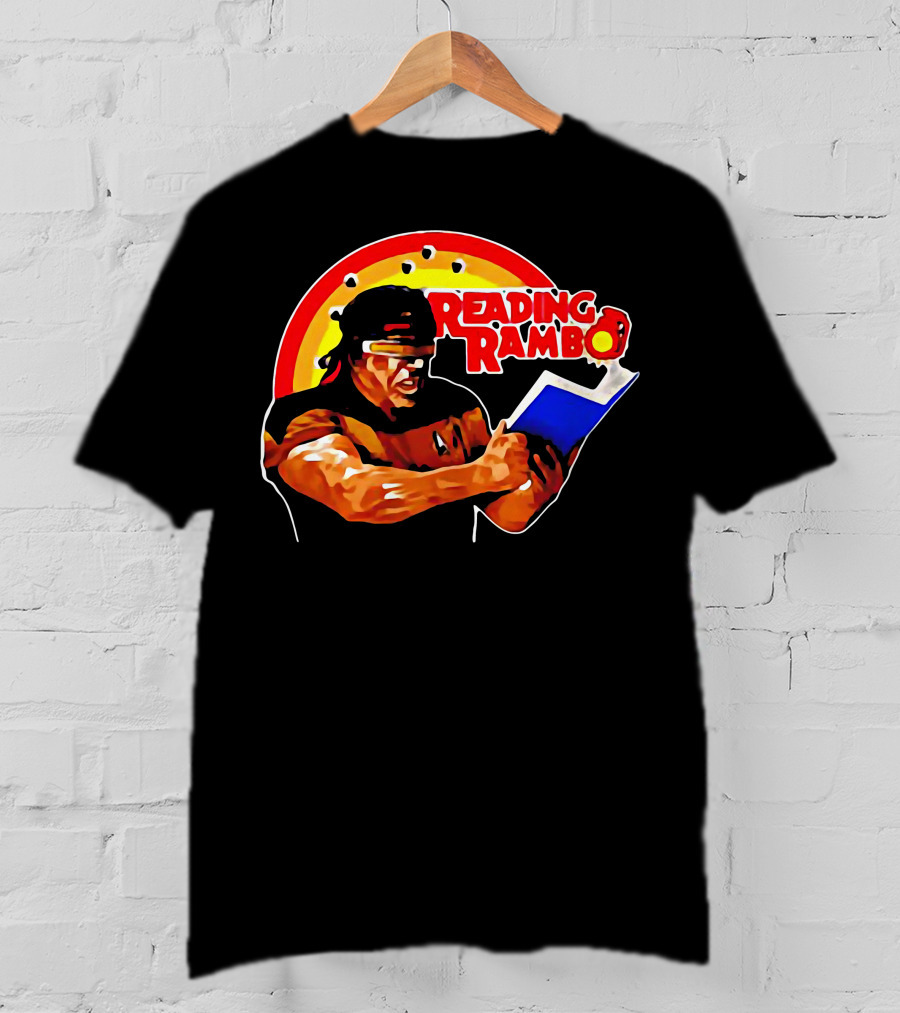 Reading Rambo Rainbow Book T-Shirt