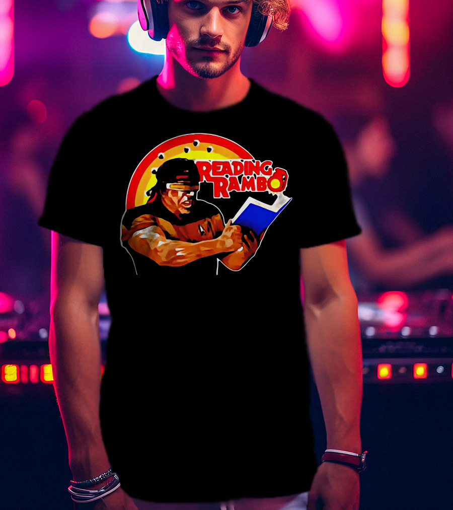 Reading Rambo Rainbow Book T-Shirt