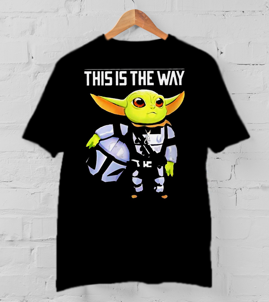 The Child Grogu This Is The Way Mandalorian Helmet Character T-Shirt