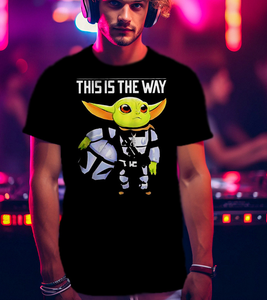 The Child Grogu This Is The Way Mandalorian Helmet Character T-Shirt