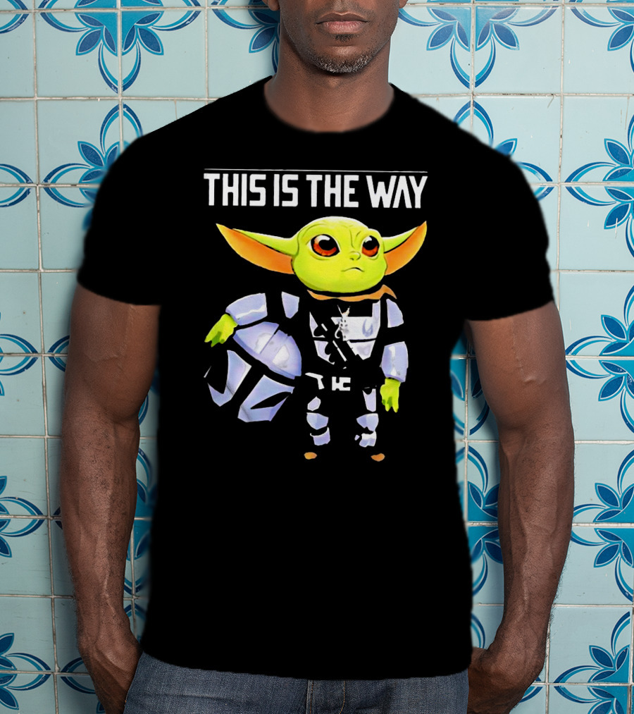 The Child Grogu This Is The Way Mandalorian Helmet Character T-Shirt