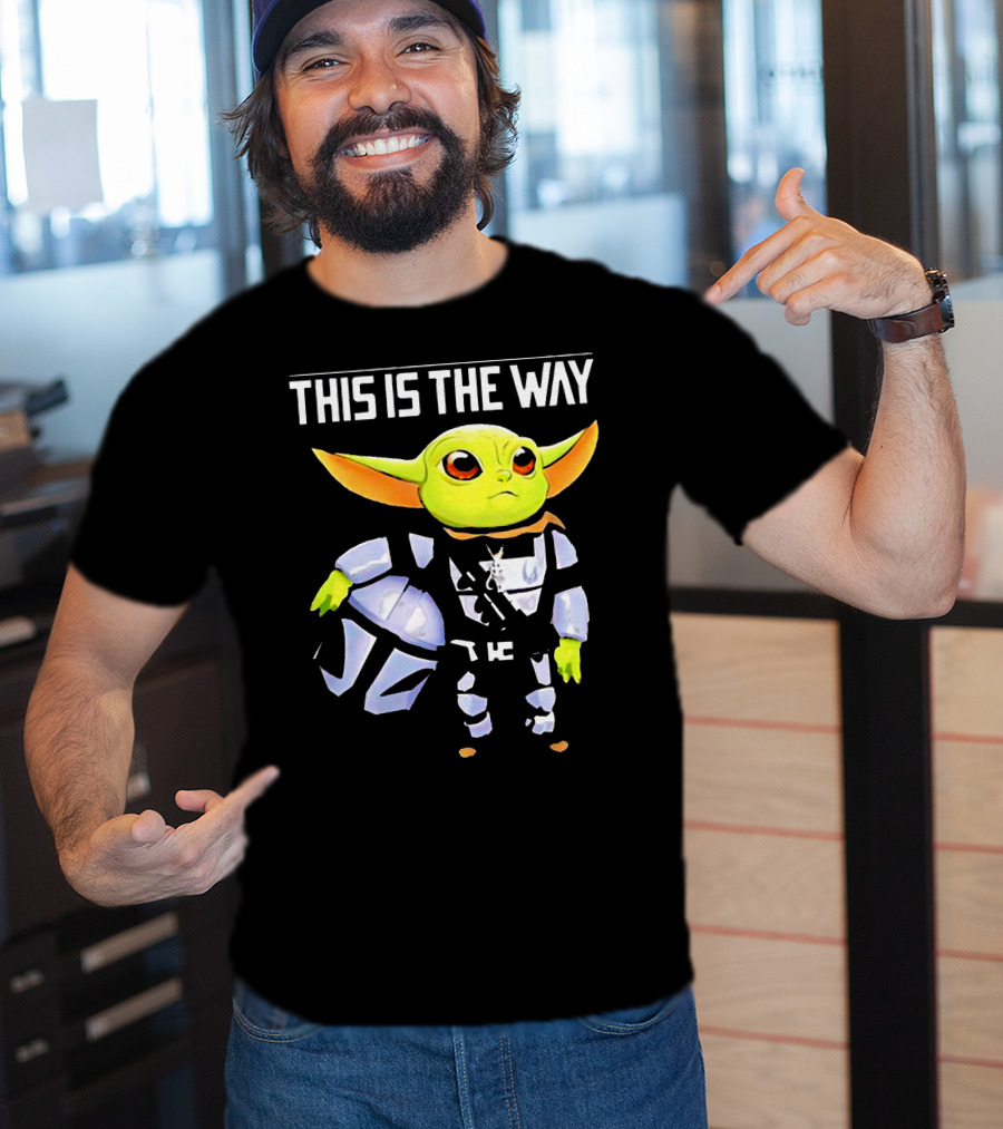 The Child Grogu This Is The Way Mandalorian Helmet Character T-Shirt