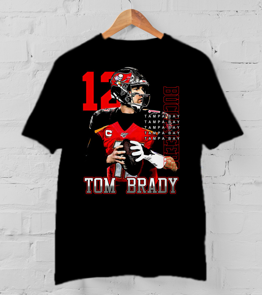 Tom Brady Tampa Bay Buccaneers Number 12 T-Shirt