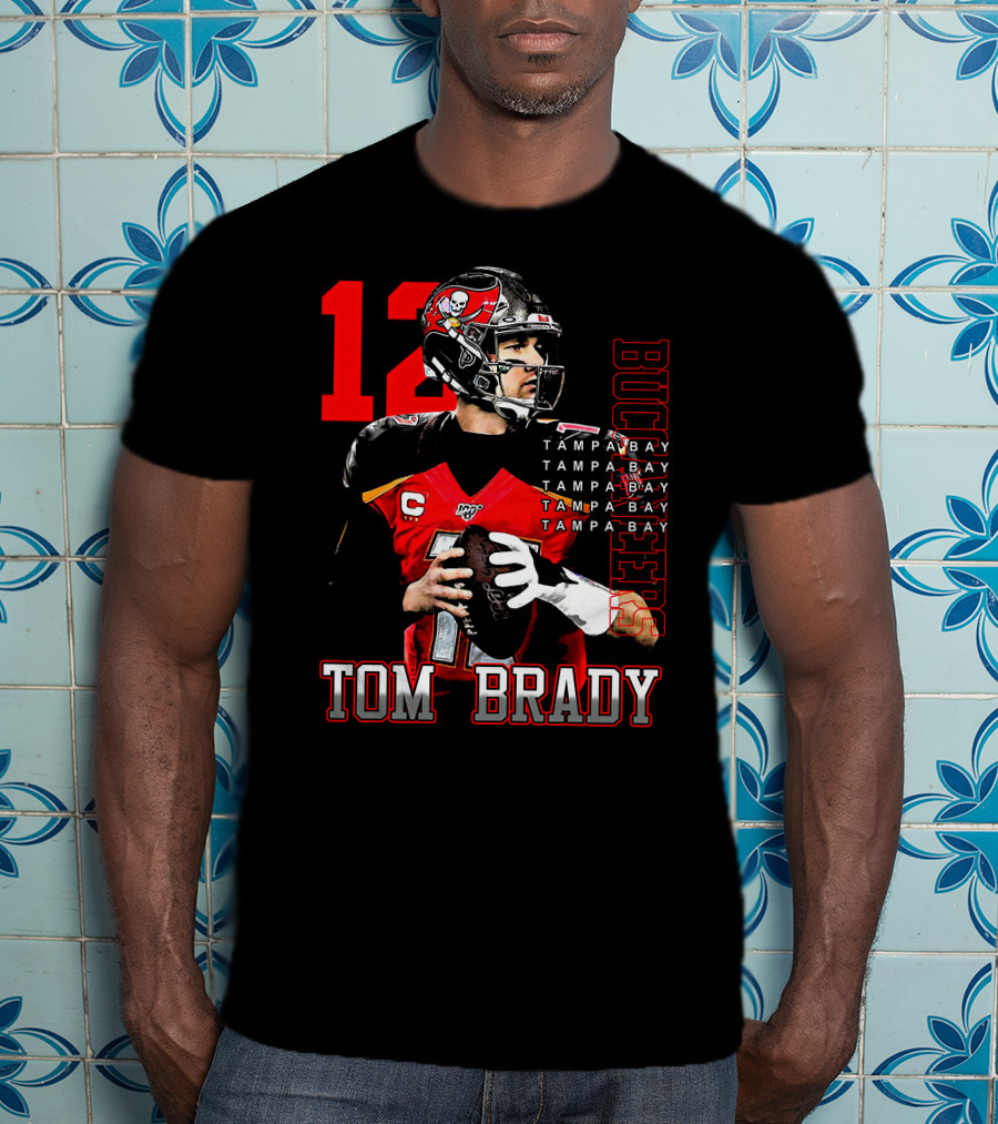 Tom Brady Tampa Bay Buccaneers Number 12 T-Shirt