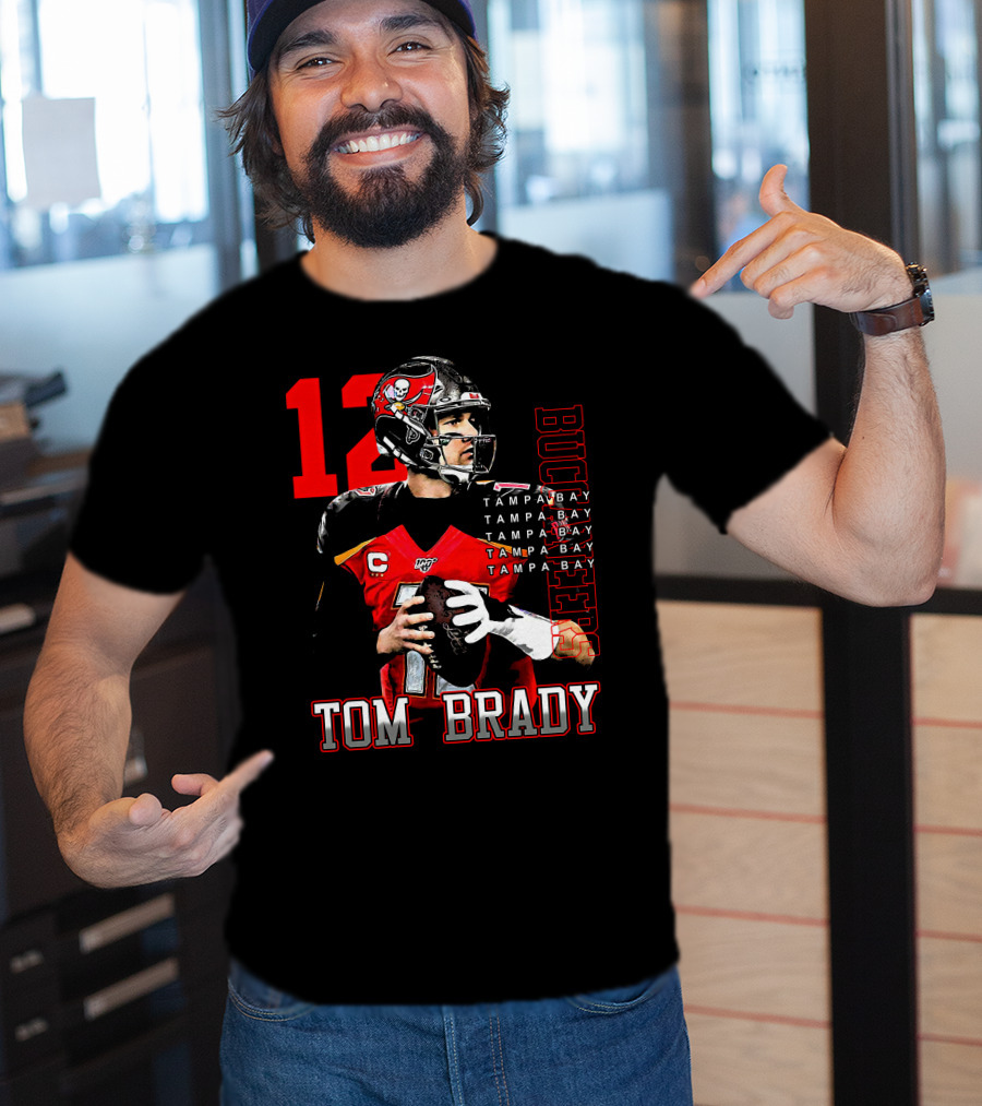 Tom Brady Tampa Bay Buccaneers Number 12 T-Shirt