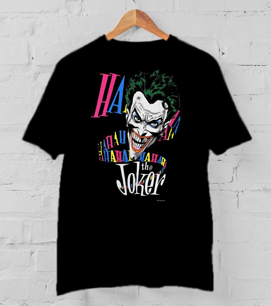 The Joker HAHA 1987 Brian Bolland Vintage DC Comic T-Shirt