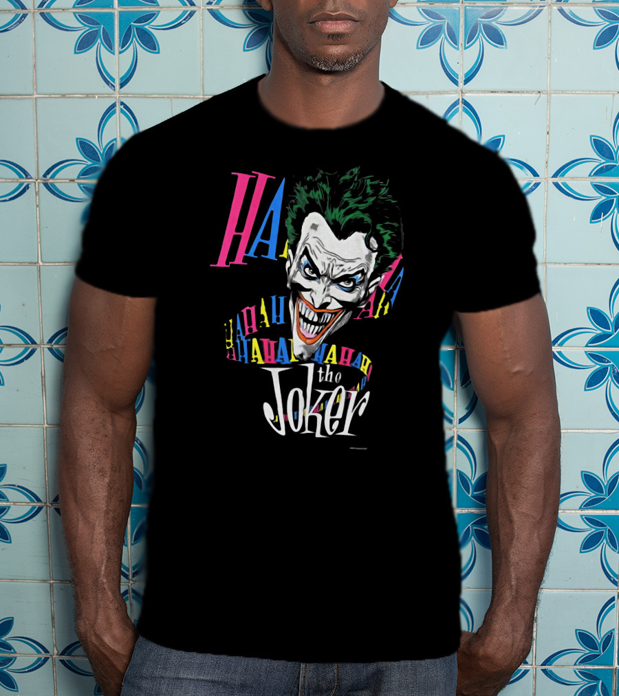 The Joker HAHA 1987 Brian Bolland Vintage DC Comic T-Shirt