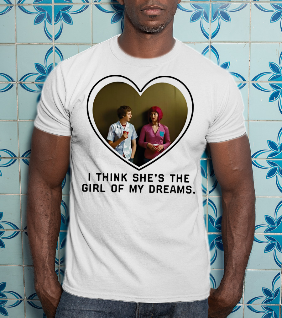 I Think She's The Girl Of My Dreams Heart-Shaped Scene With Young Couple T-Shirt