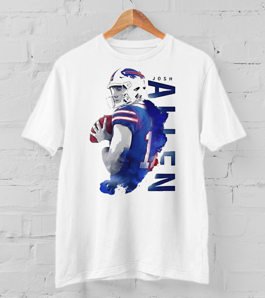 Josh Allen 17 Buffalo Bills NFL Quarterback T-Shirt