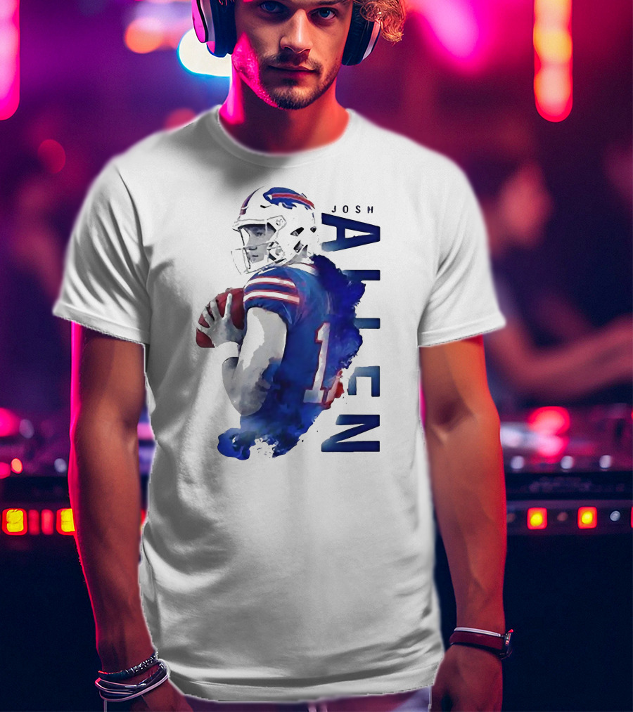 Josh Allen 17 Buffalo Bills NFL Quarterback T-Shirt