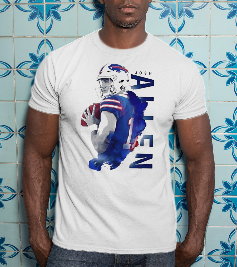 Josh Allen 17 Buffalo Bills NFL Quarterback T-Shirt