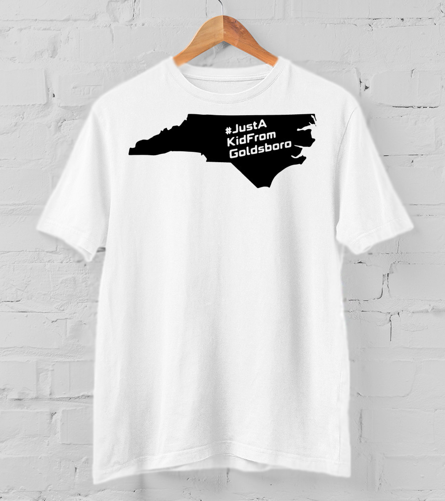 JustAKidFromGoldsboro North Carolina Map T-Shirt