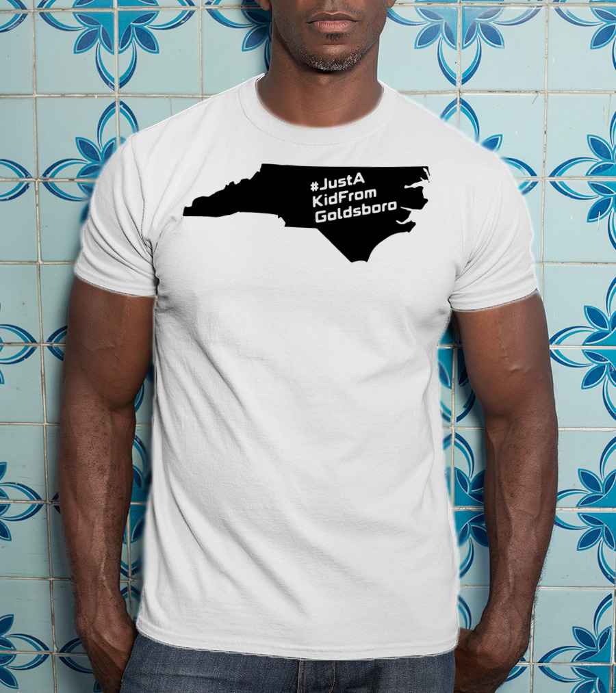JustAKidFromGoldsboro North Carolina Map T-Shirt