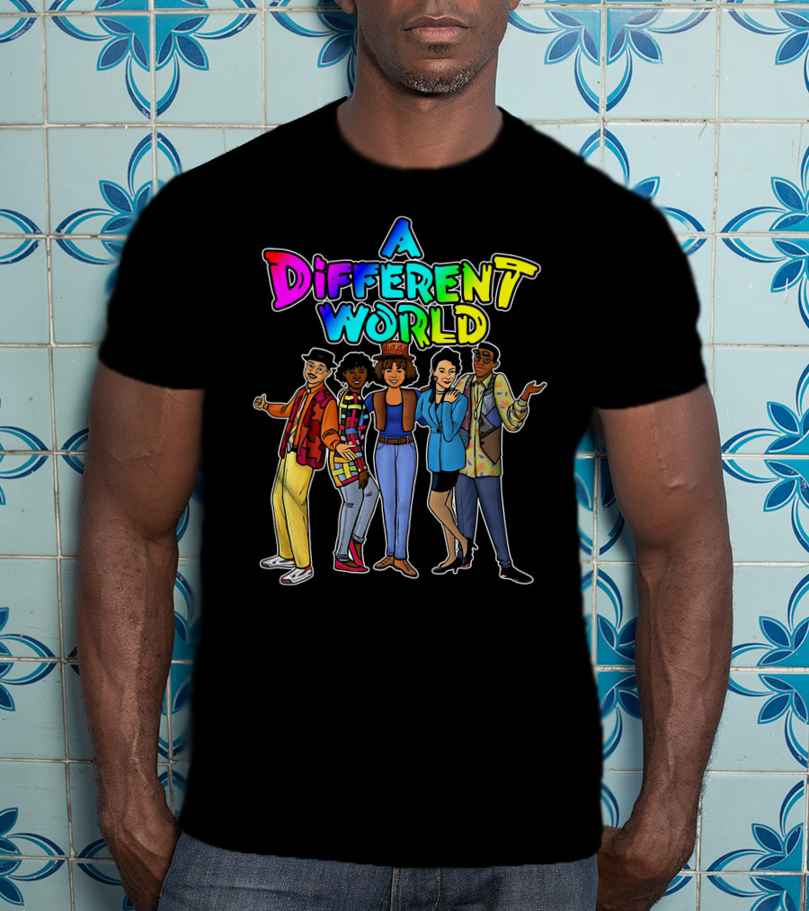 A Different World Colorful Retro Cast T-Shirt