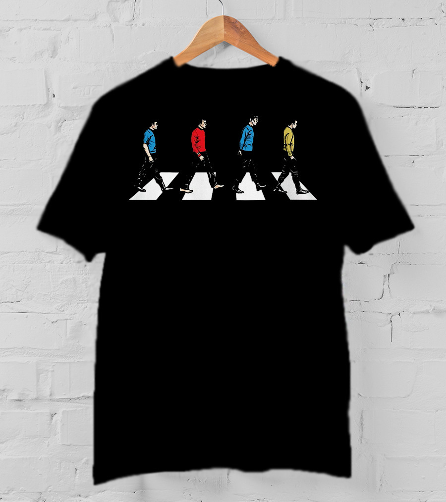 Star Trek Crew Members Cross Abbey Road T-Shirt
