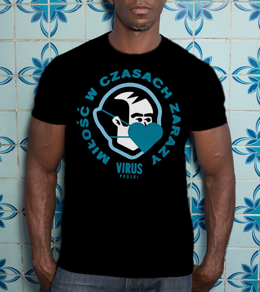 Miłość W Czasach Zarazy Virus Pruski Koszulka Męska T-Shirt
