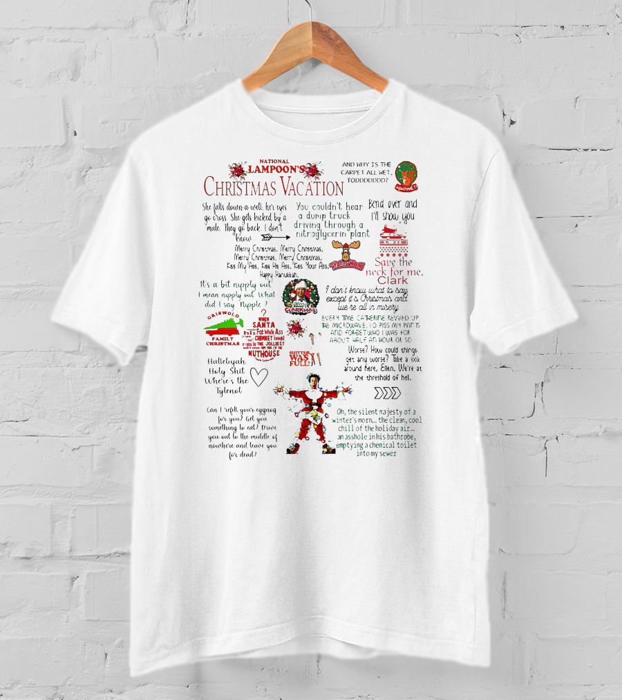 National Lampoon's Christmas Vacation Quotes And Images T-Shirt