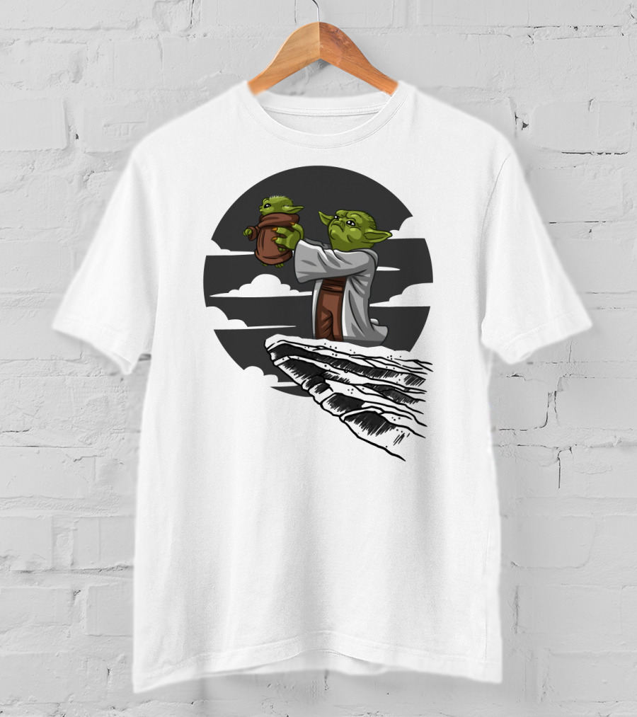 Mandalorian Star Wars Baby Yoda Kawaii Rafiki Moment T-Shirt